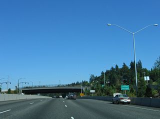 U.S. 26 (Sunset Highway) eastbound entering the city of Portland, Oregon