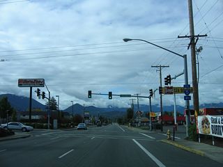 Hillcrest Drive stems east from Hawthorne Avenue at Gilbert Creek Park to a neighborhood east of Interstate 5 by Beacon Hill.