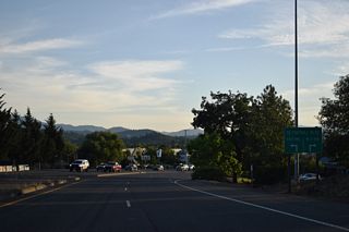 Forthcoming Agness Avenue provides connections from U.S. 199 (Grants Pass Parkway) to Foothill Boulevard, a parallel roadway to I-5 from Grants Pass east to Rogue River. Foothill Boulevard became discontinuous with the construction of the exchange joining I-5/U.S. 199.