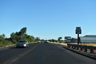 OR 569 commences north along Beltline Road from OR 126 in western reaches of Eugene. The state route loops north and east to Interstate 5 connecting the Bethel-Danebo, River Road and Santa Clara neighborhoods. 