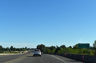 Randy Pap&eacute; Beltline rises over Union Pacific railroad lines in advance of the at-grade intersection with Roosevelt Boulevard.