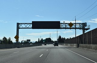 The Randy Papé Beltline ends at the exchange with I-5 to Roseburg and Portland.  Beltline Road extends east as a four lane controlled access road to Game Farm Road and Martin Luther King, Jr. Parkway.