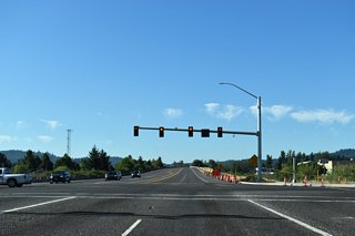 The planned route of West Eugene Parkway would have paralleled Roosevelt Boulevard 0.6 miles to the south and included an interchange with Randy Papé Beltline. The parkway was dropped by ODOT in 2006 after fierce pushback from extreme environmentalists.