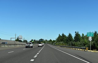 Coburg Road is a major arterial leading south to Downtown Eugene west of the University of Oregon campus. Coburg Road crosses the Willamette River into the Eugene central business district in 2.7 miles.