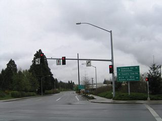 Exit 2 departs Interstate 105 & OR 126 eastbound and ends at the intersection of Country Club Road and Club Road. Country Club Road follows the freeway east to Coburg Road. Club Road loops underneath the Ferry Street Bridge to Martin Luther King Jr. Boulevard to the south.