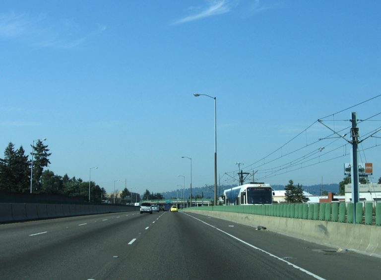 Max Train along I-84 - Portland, OR