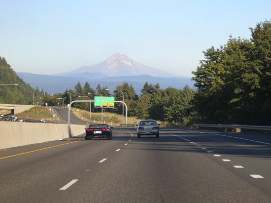 Washington State Route 14 and Mount Hood