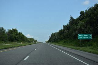 The lone exit in Pennsylvania along Interstate 86 serves the borough of North East.