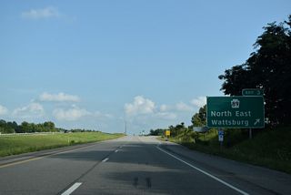 The borough of Wattsburg lies 9.3 miles south of Interstate 86 along PA 89 at PA 474.