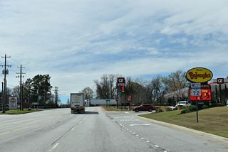 S.C. 72 continues 0.93 miles southwest from the exchange with I-26 at Exit 54 to S.C. 56 (Springdale Drive) and Willard Road (old S.C. 72 Business) in Clinton.