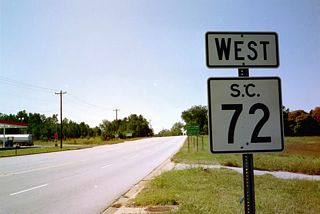 S.C. 72 west of Interstate 26 before Clinton Park Corporate Center was developed.