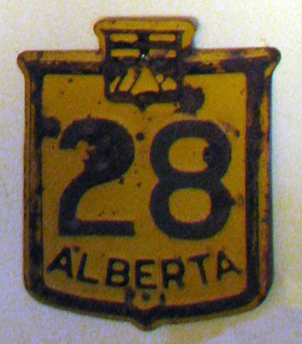 1930s highway marker.