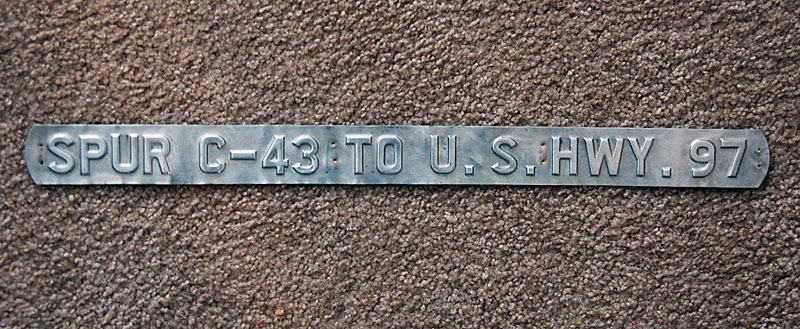 1950s highway marker.
