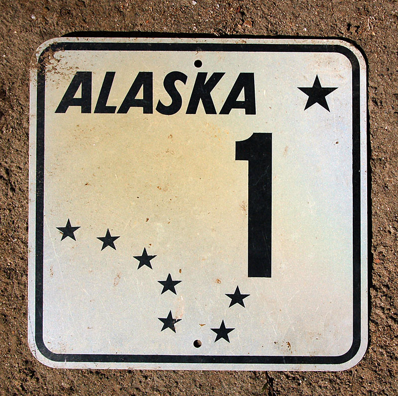 1960s highway marker.