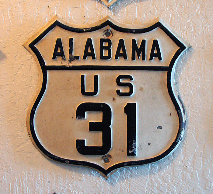 1930s highway marker.  Photo courtesy of Scott Broady.