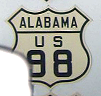 1950s highway marker.