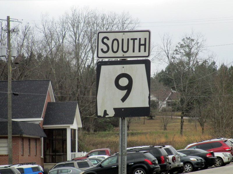 Alabama 9 south near the town of Heflin.