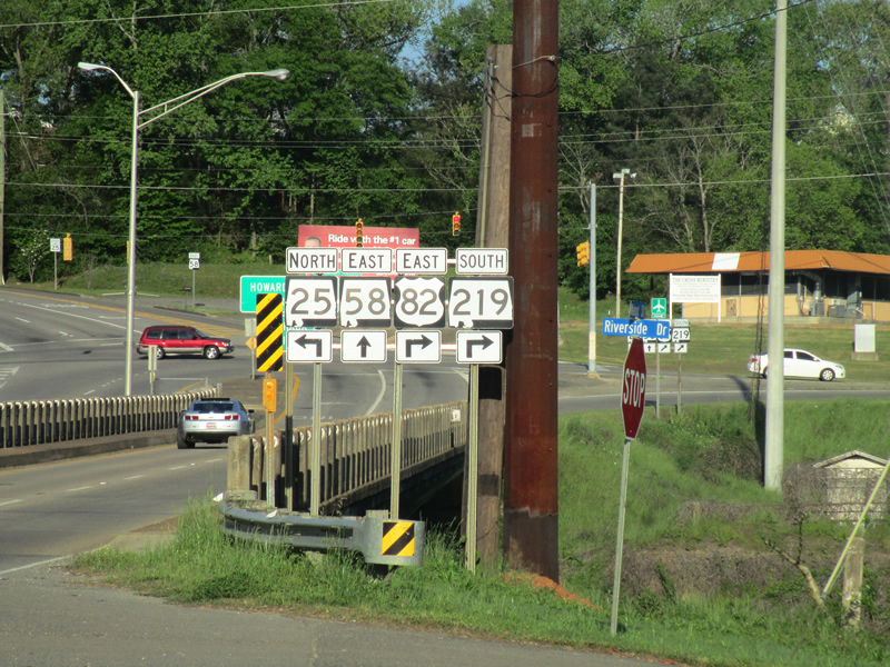 Preparing to cross over the Cahaba River in Centreville.