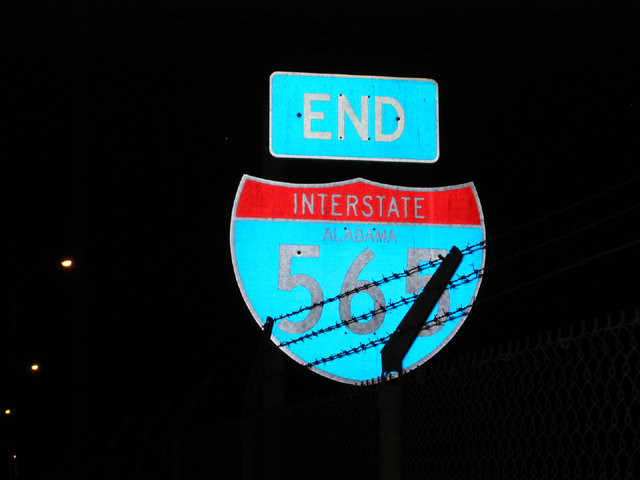 Eastern terminus.