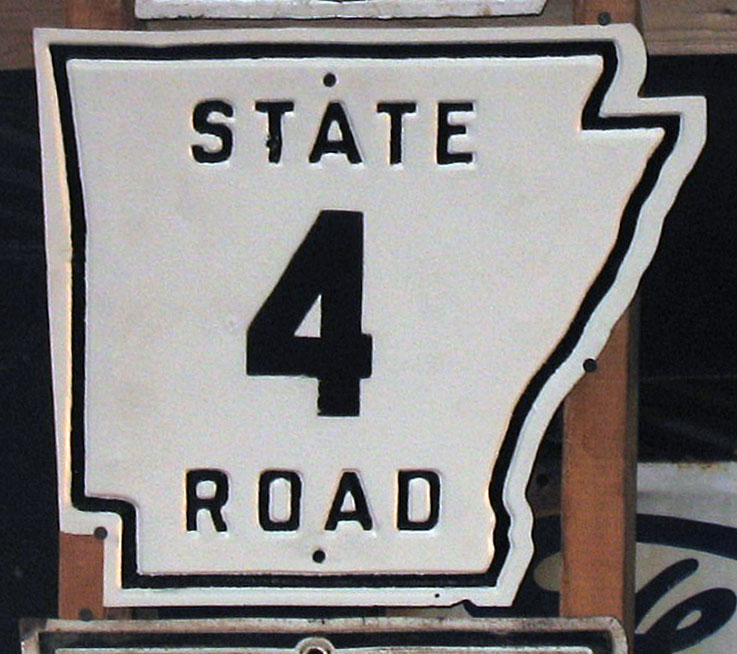 1940s highway marker.