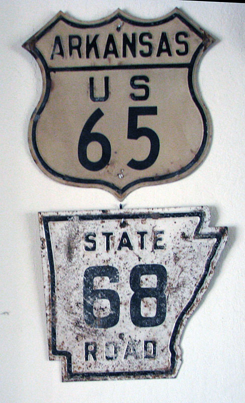 1940s highway marker.