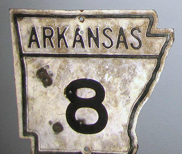 1940s highway marker.