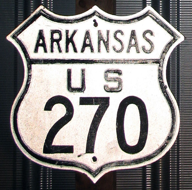 1950s highway marker.