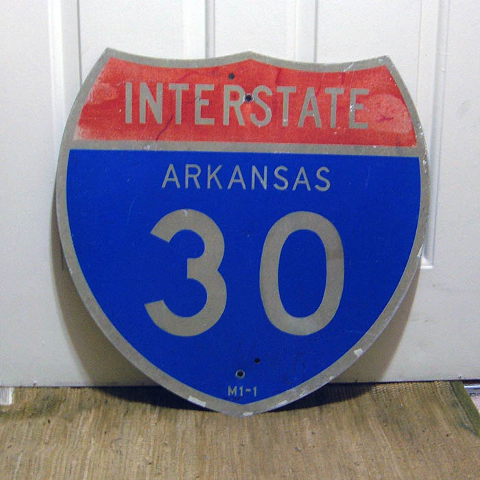 1960s highway marker.