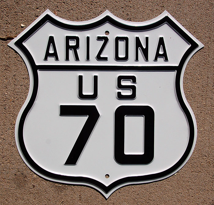 1920s highway marker.