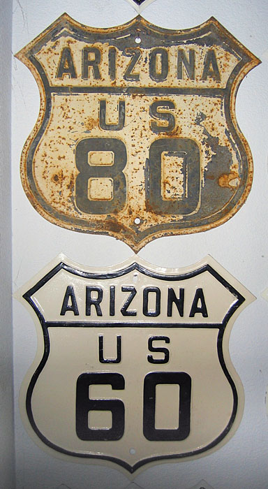 1920s highway marker.
