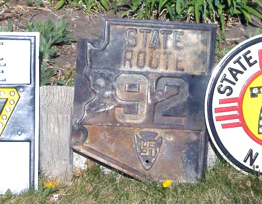 1920s highway marker.