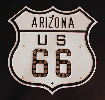 1930s highway marker.