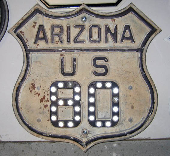 1930s highway marker. Photo courtesy of Robert Edgar.