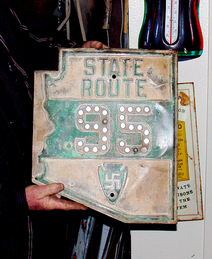 1930s highway marker.