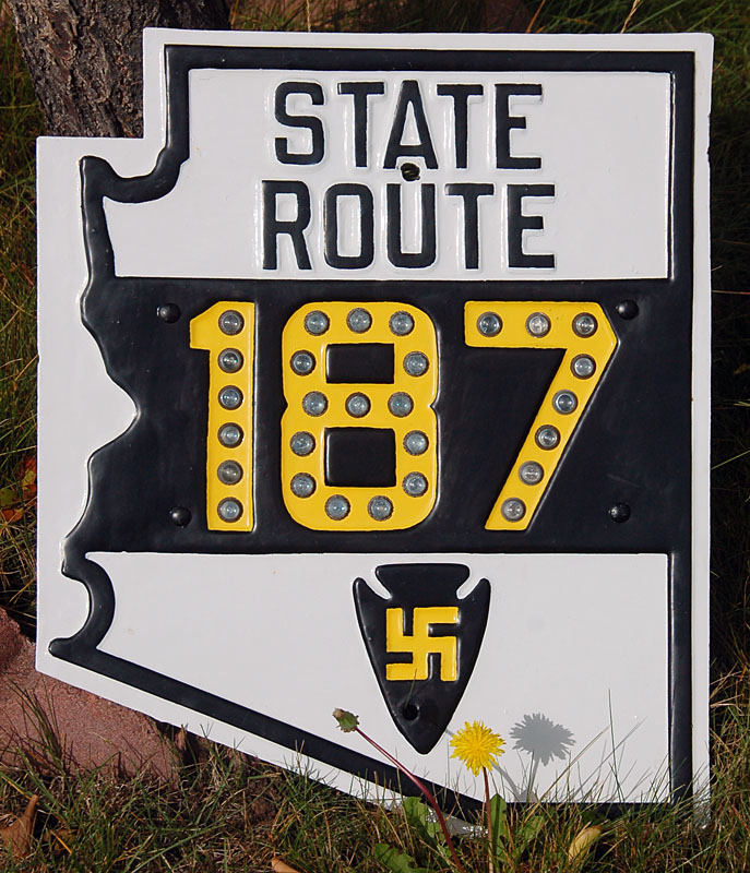 1930s highway marker.