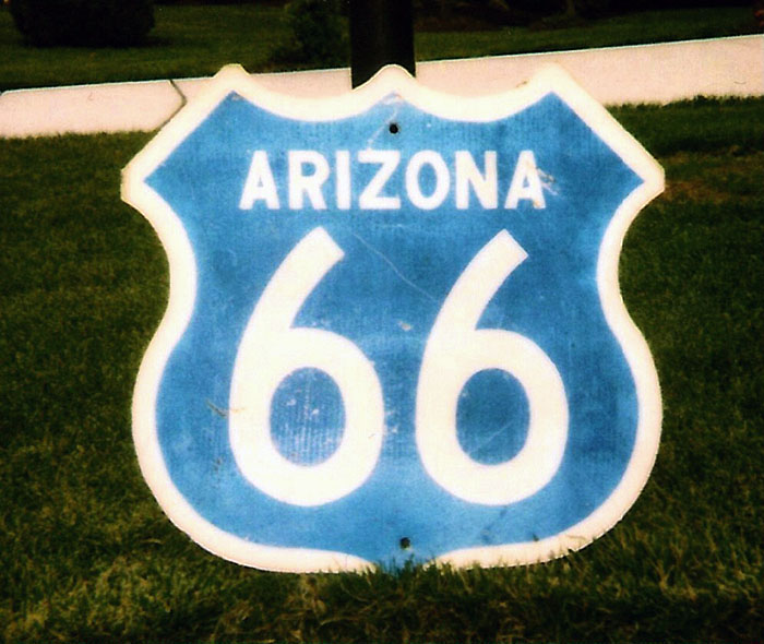 1950s highway marker.