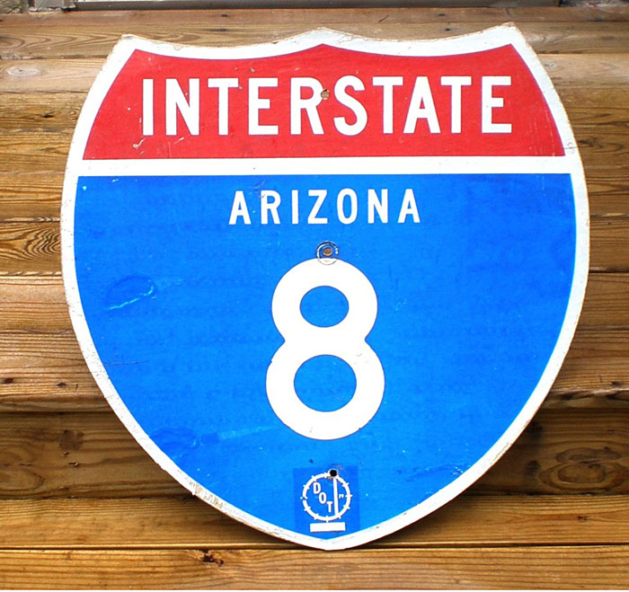 1960s highway marker.