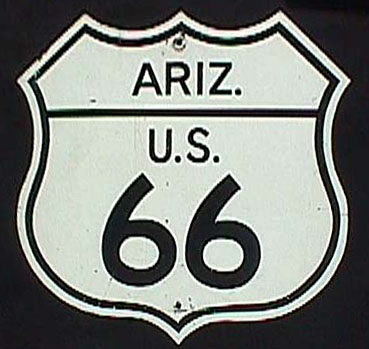 Arizona always spelled out their state name.  This is a replica sign.
