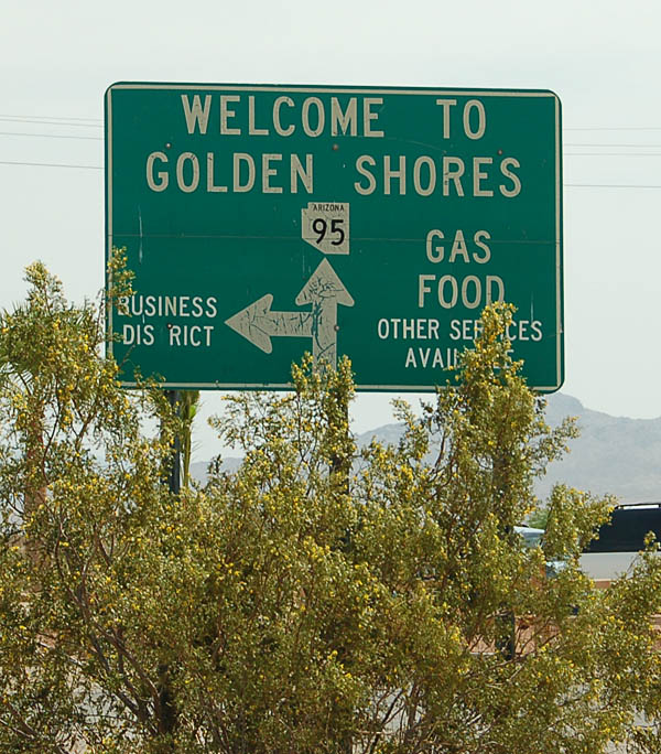 Guide sign on old alignment of state highway 95.