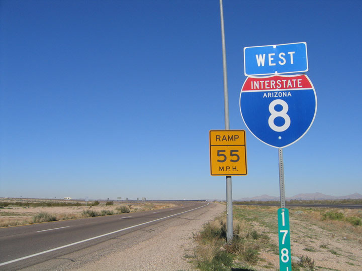First shield along eastbound after Interstate 10 interchange.