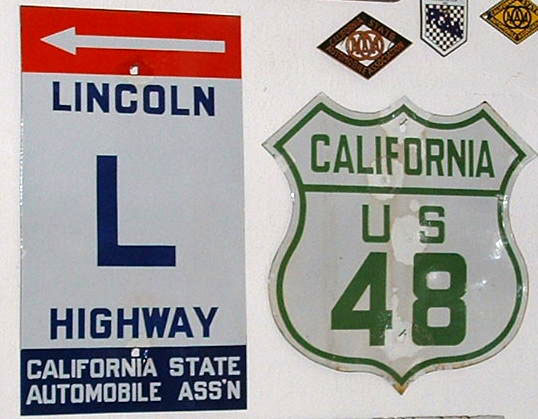 1920s highway marker.