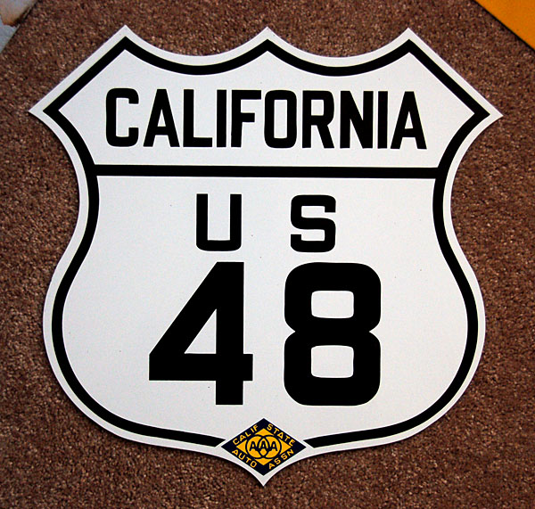 1930s highway marker.