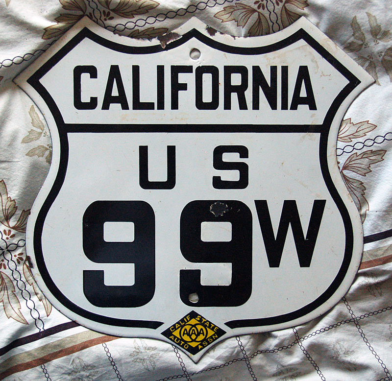 1920s highway marker.