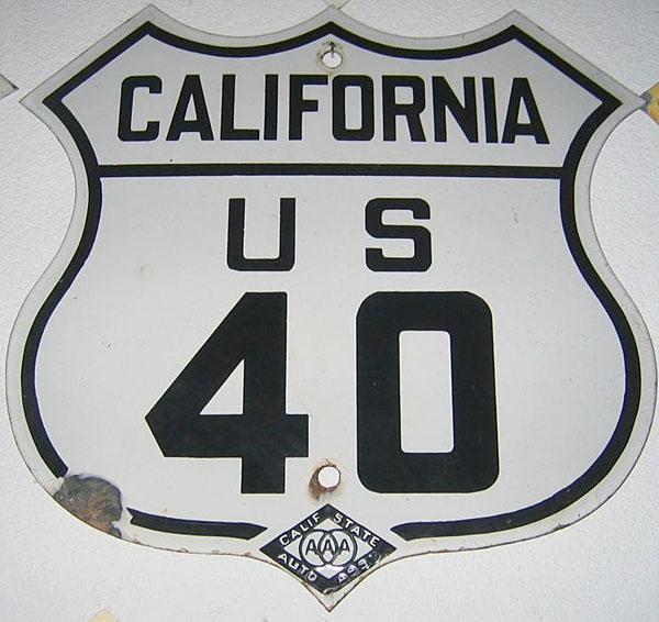 1930s highway marker.