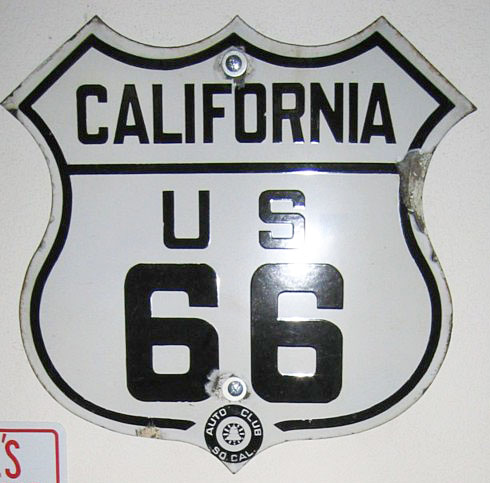 1930s highway marker.