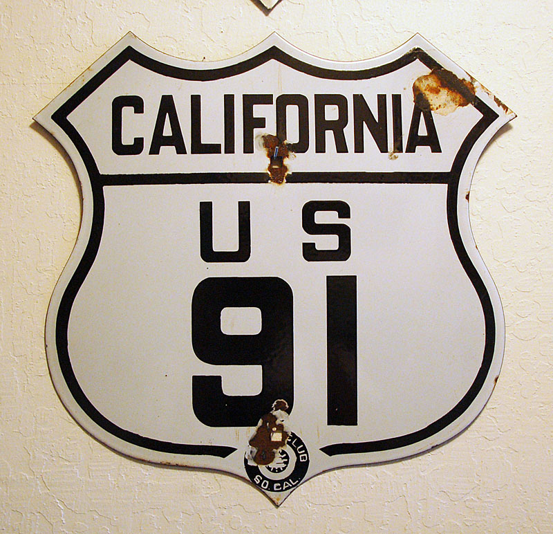 1930s highway marker.
