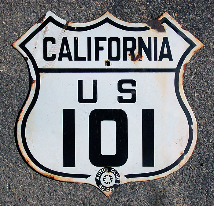 1930s highway marker.