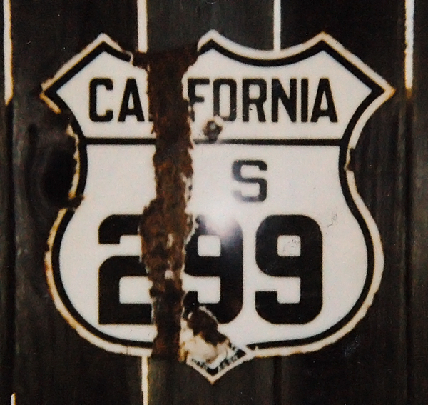 1930s highway marker.