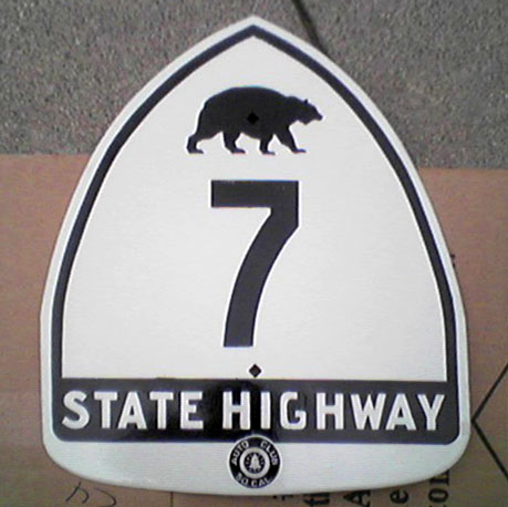 1930s highway marker.