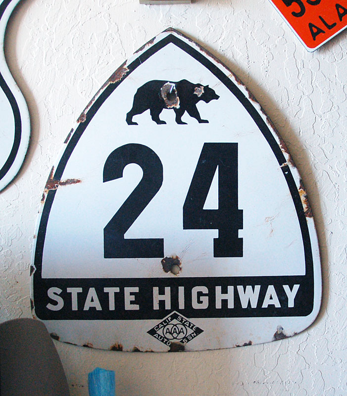 1930s highway marker.